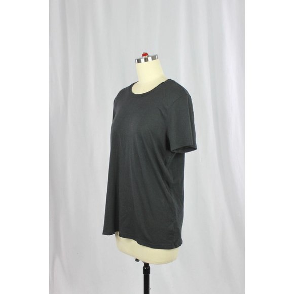 Aritzia GROUP BY BABATON Foundation Black Cotton Crew Neck T-Shirt, Size L - Picture 4 of 15